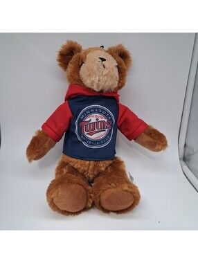 Minnesota Twins Good Stuff Teddy Bear Plush MLB Hoodie Baseball Stuffed Toy